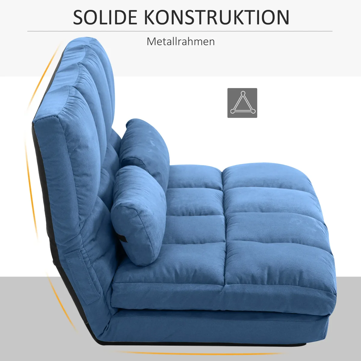 Сгъваем разтегателен диван HOMCOM, 102 x 73 x 60 см - Image 11