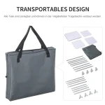 Outsunny Camping Шкаф, сгъваема кухненска кутия - Image 6