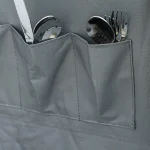 Outsunny Camping Шкаф, сгъваема кухненска кутия - Image 9