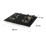 4 газов котлон за вграждане Klarstein Goldflame - Image 9