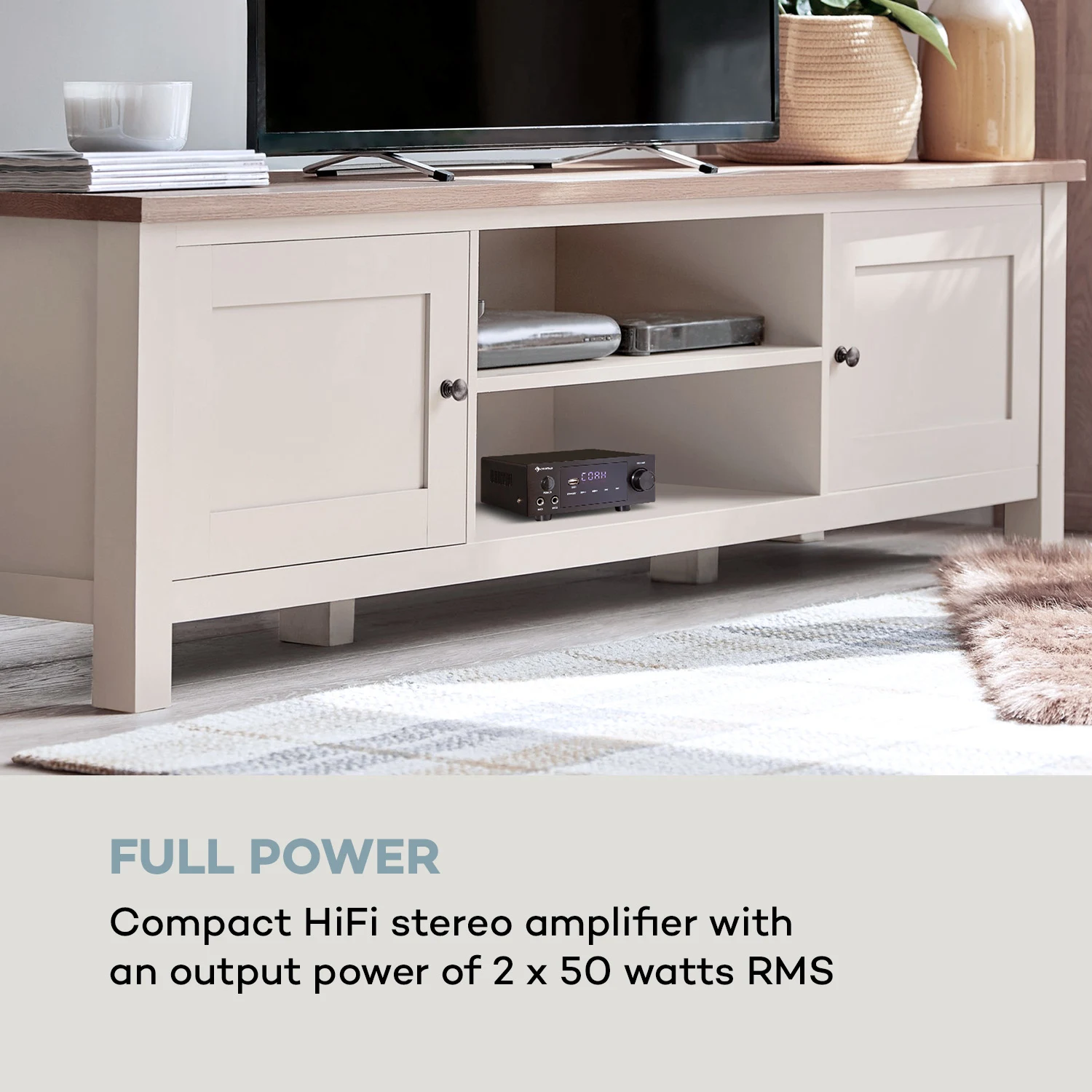 10035179_uk_0002_logo___auna_AMP2_DG_Stereo_Hifi_Verstaerker_schwarz AMP-2 DG стерео HiFi усилвател Auna - Image 2