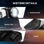 Електрически детски мотоциклет HOMCOM, LED фарове - Image 4