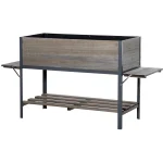 Саксия Outsunny с повдигната леха с 2 сгъваеми рафта - Image 4