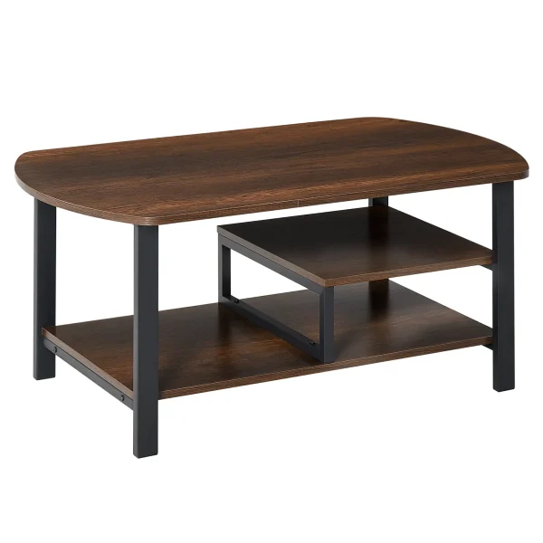 Холна маса HOMCOM, с рафтове 100L x 60W x 46H cm