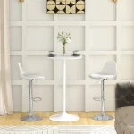 HOMCOM Комплект от 2 бар стола, въртящи се 38х42х82-04см - Image 4