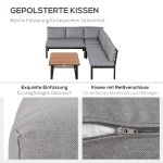 Градински комплект Outsunny за 4 души с масичка за кафе - Image 4