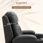 Масажен стол HOMCOM, релакс стол, функция за люлеене - Image 5