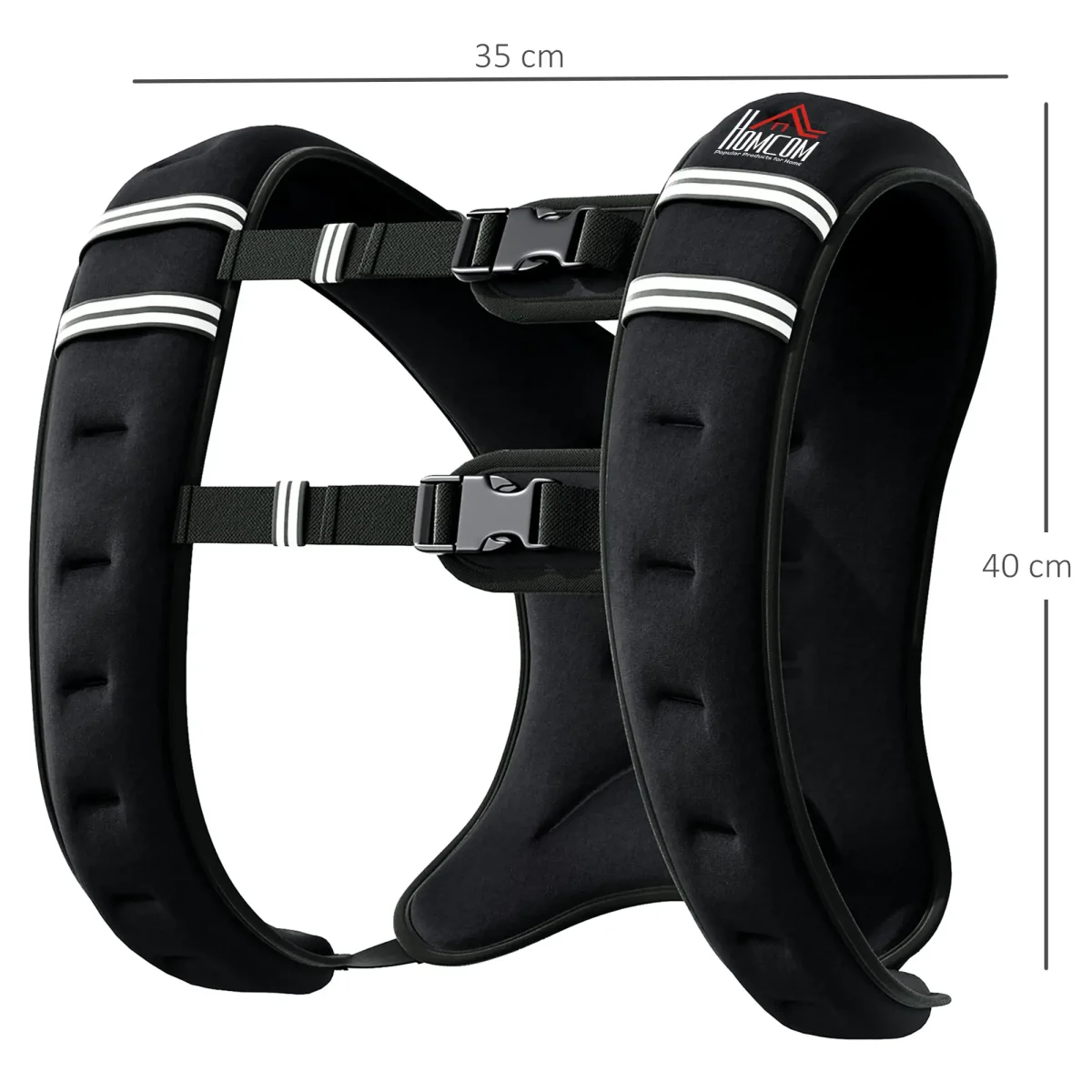 HOMCOM жилетка с тежести 5 KG / 8 KG / 10 KG регулируема - Image 5