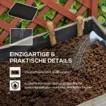 Саксия Outsunny с повдигната леха с 2 сгъваеми рафта - Image 5