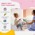 HOMCOM Детско люлеещо се конче, проектирано от слон - Image 5