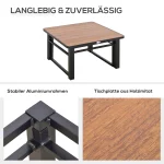 Градински комплект Outsunny за 4 души с масичка за кафе - Image 6