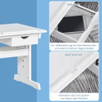 HOMCOM Учебна маса, 5 нива с чекмедже 109x55x63,6-89,2см - Image 7