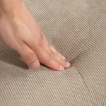 HOMCOM Релаксиращ стол с табуретка, с дървени крака - Image 8