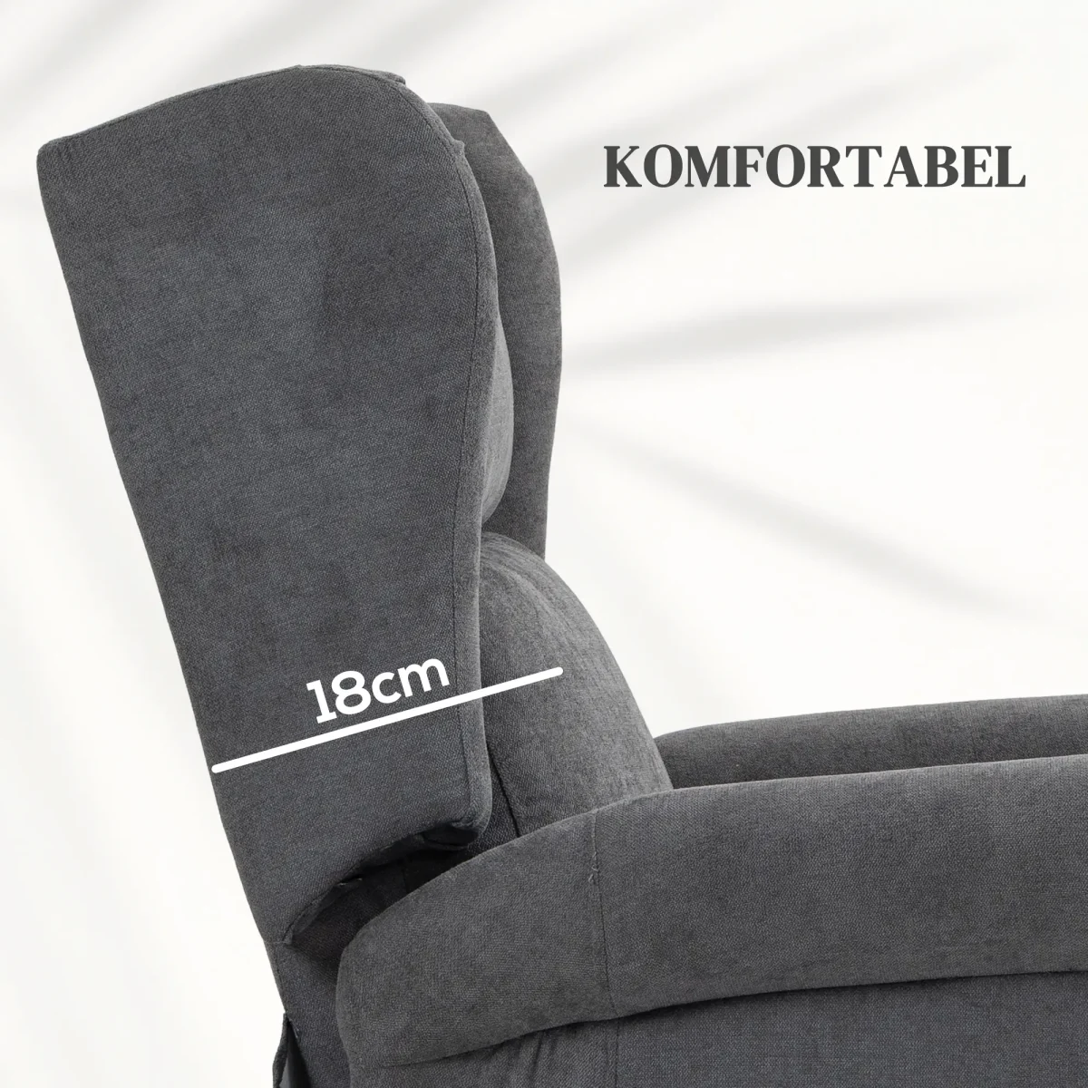 HOMCOM Релаксиращ стол, функция за накланяне - Image 7