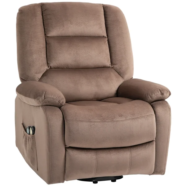 HOMCOM Повдигащ се стол с функция за масаж, 90x93x110 см