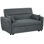 HOMCOM Разтегателен диван, 2-местен, 155x90x88.5cm - Image 11