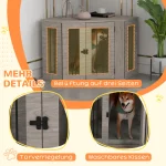 PawHut къща за кучета, ъглова, възглавница, 104x55x63см - Image 7