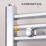 Радиатор за баня HOMCOM, нагревател за кърпи, 60см x 80см - Image 7