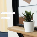 HOMCOM Стенно огледало с рафт Индустриален дизайн - Image 11