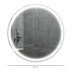 Кleankin огледало за баня, огледало за стена, Ø80 x 3,3 см, - Image 9
