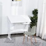 HOMCOM Учебна маса, 5 нива с чекмедже 109x55x63,6-89,2см - Image 4