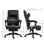 Масажен стол Vinsetto Executive, стол с функция за масаж - Image 8