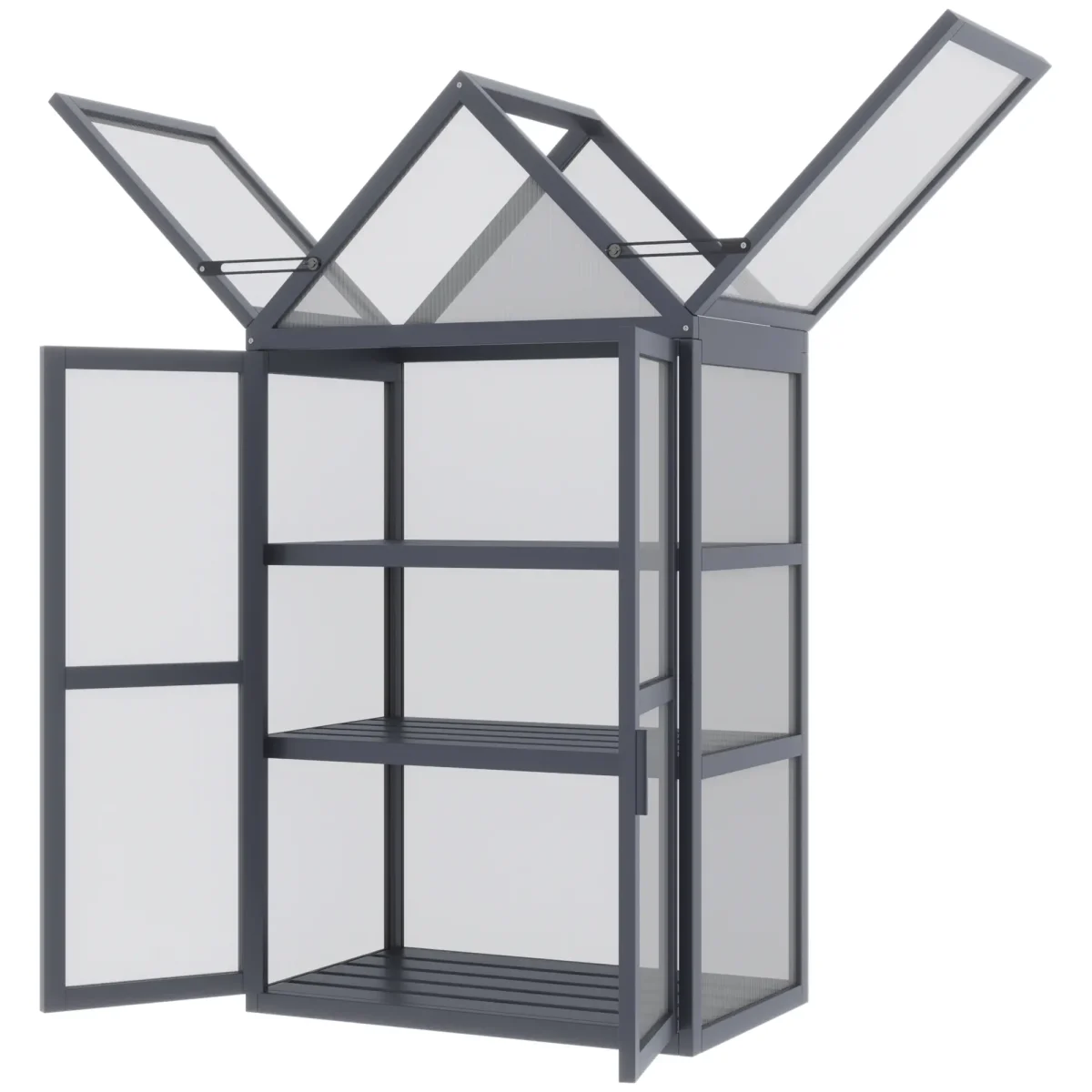 Outsunny мини оранжерия 3 нива 70,5 x 42 x 132 см - Image 9