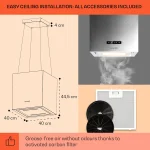 Островен абсорбатор Klarstein Kronleuchter Smart - Image 5