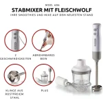 Ръчен блендер Ariete Breakfast 606 с чопър 700W - Image 2