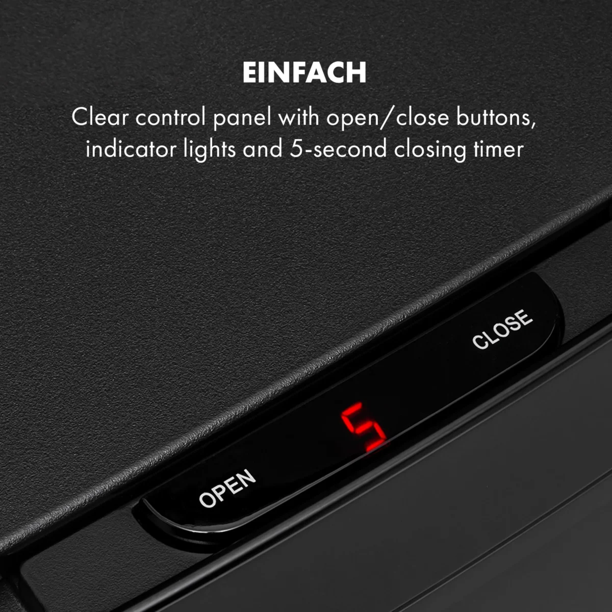 Кошче за отпадъци Touchless Black Stainless Steel - Image 6