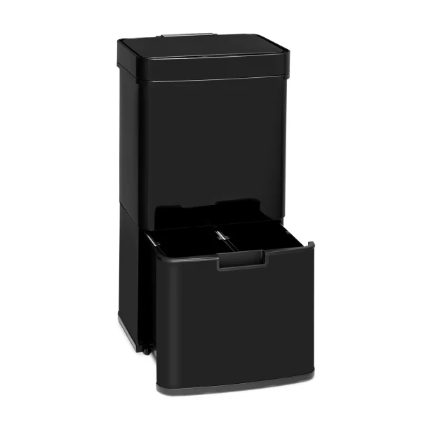 Кошче за отпадъци Touchless Black Stainless Steel