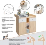 Маса за повиване Infantastic® - 2 чекмеджета и 5 отделения - Image 9