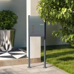 Пощенска кутия HOMCOM свободностояща, 44cmx15cmx114cm - Image 2