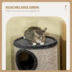 PawHut 3-етажна драскалка за котки 38 см x 38 см x 70 см - Image 2