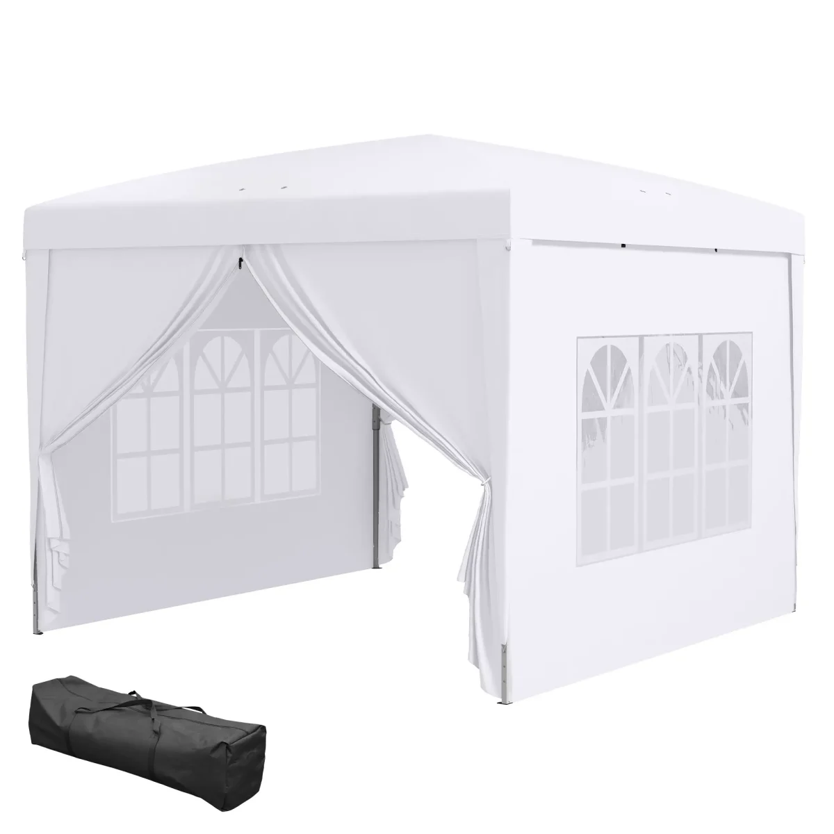 Шатра Outsunny 3 x 3 м с 4 странични стени, прозорец - Image 2