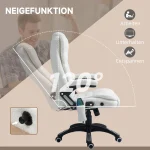 Офис стол Vinsetto с функция за масаж, 67 x 74 x 107-116 - Image 2