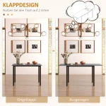 Трапезна маса HOMCOM, Разтегателна, за 6 души - Image 2