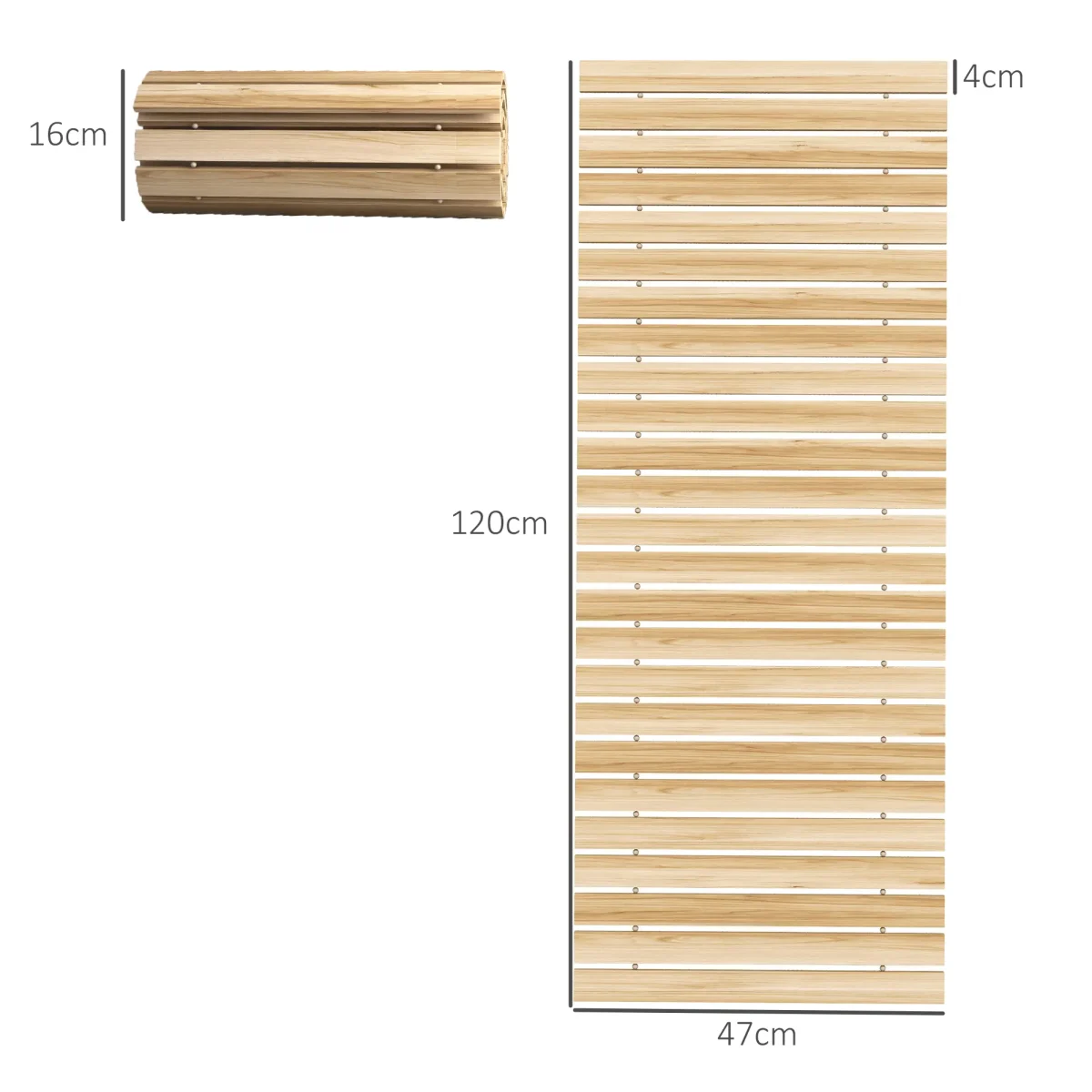 Градинско стъпало Outsunny, 120 x 47 x 1 см - Image 4