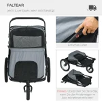 PawHut Кучешка количка, сгъваема, с възглавница - Image 7