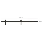 Комплект релси за плъзгащи се врати HOMCOM - Image 3