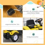 Багер HomCom, възраст 3+ Жълт / Черен, 114 × 41 × 52см - Image 3