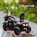 AIYAPLAY Акумулаторен детски мотоциклет, 3-5 км/ч, чопер - Image 5