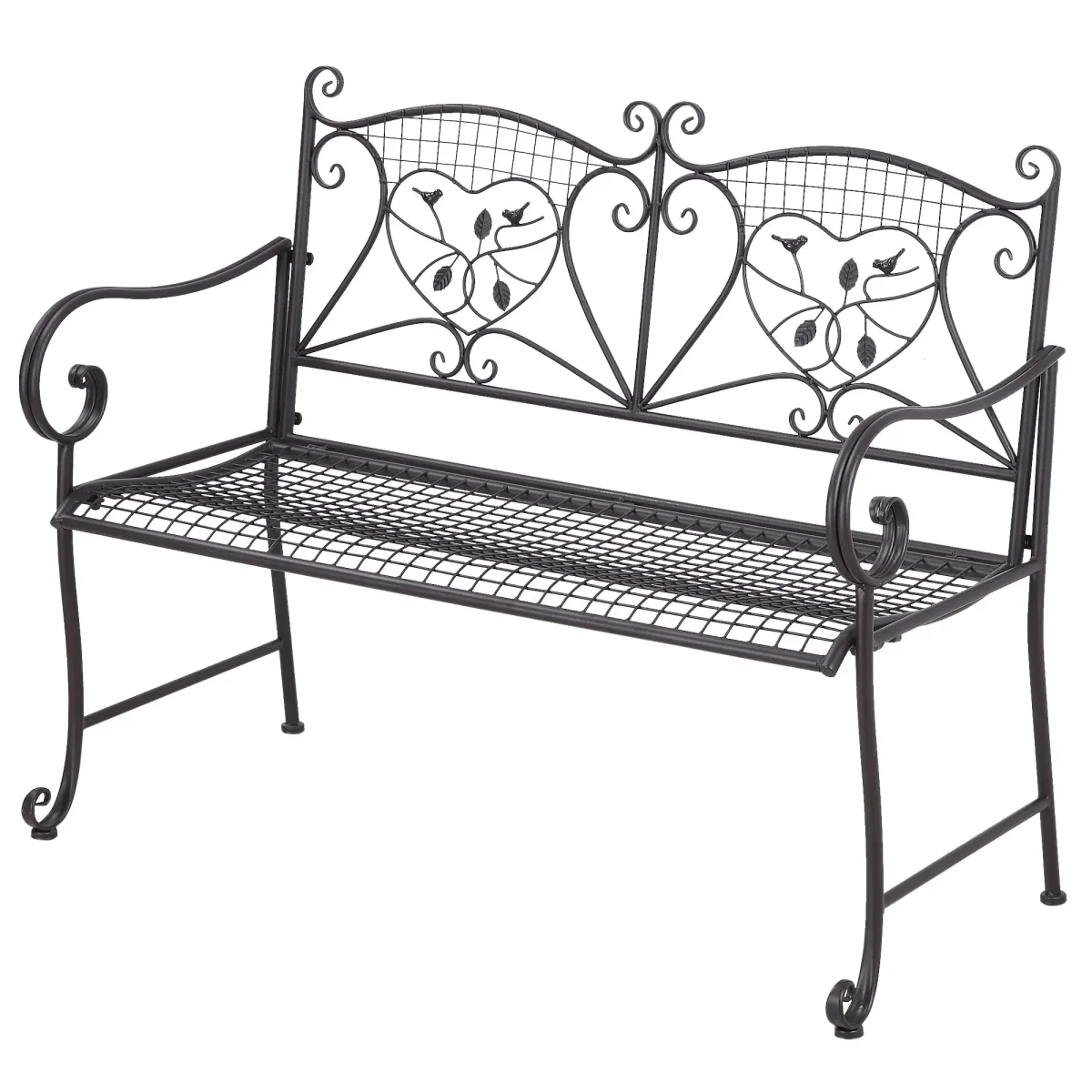Градинска пейка Outsunny, 2-местна до 220 кг - Image 2