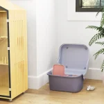 PawHut Кутия за котешка тоалетна с капак и лъжичка - Image 4