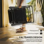 Сгъваем шезлонг Outsunny с облегалка за глава, до 120 кг - Image 4