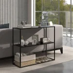 Конзолна маса HOMCOM, бюфет, 2 нива, 90 x 30 x 75 см - Image 2