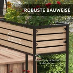 Повдигната леха за цветя Outsunny, 3 саксии, 83смx39смx100см - Image 5