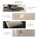 Електрически кресло с функция за изправяне HOMCOM, 200кг - Image 7