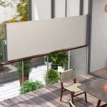 Странична тента Outsunny, странична ролетна щора - Image 4