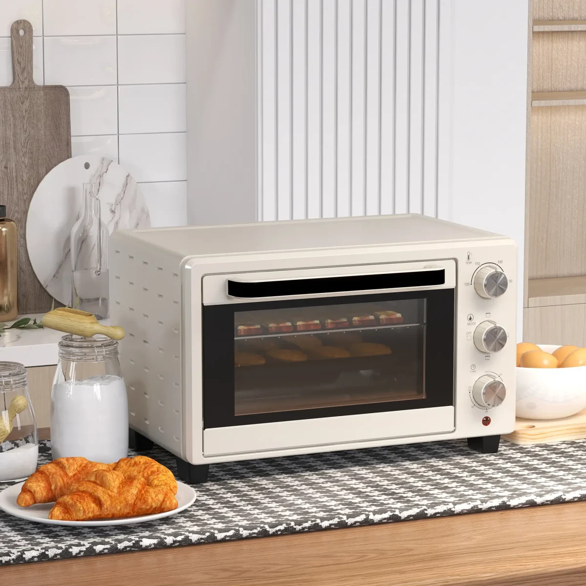 Мини фурна HOMCOM, 21л, 3 режима на готвене, 100°C-230°C - Image 9
